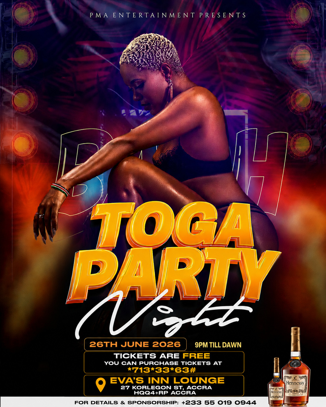 Toga Party Event Flyer